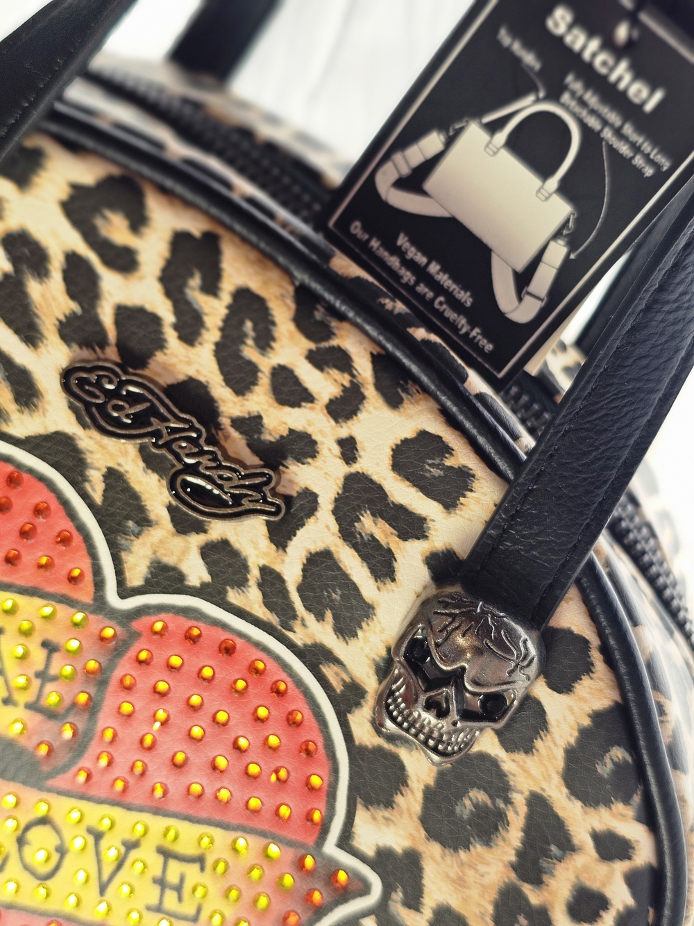 Ed Hardy Women's Leopard Print 'Eternal Love' Convertible Tote - Multicolor - Picture 13 of 17